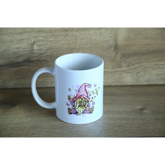 Dandelion Gnome Printed Mug