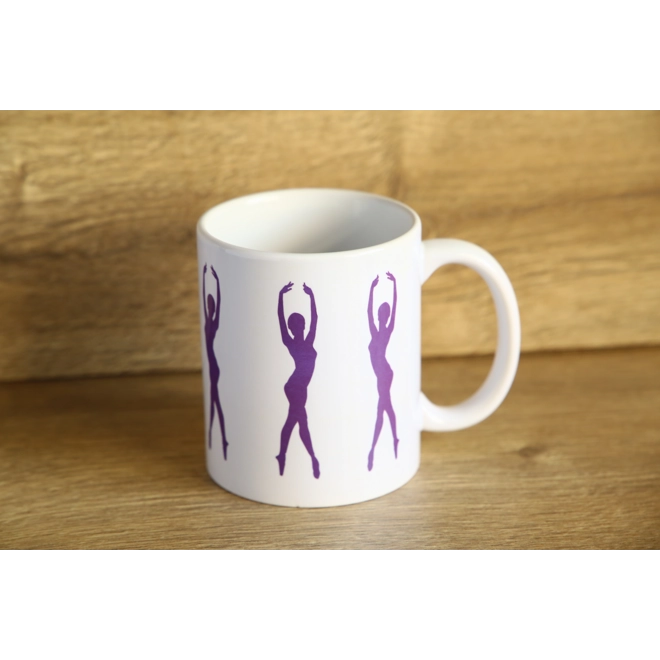 Additional Image for Printed Ceramic Mug With Dancing Ballerinas Design