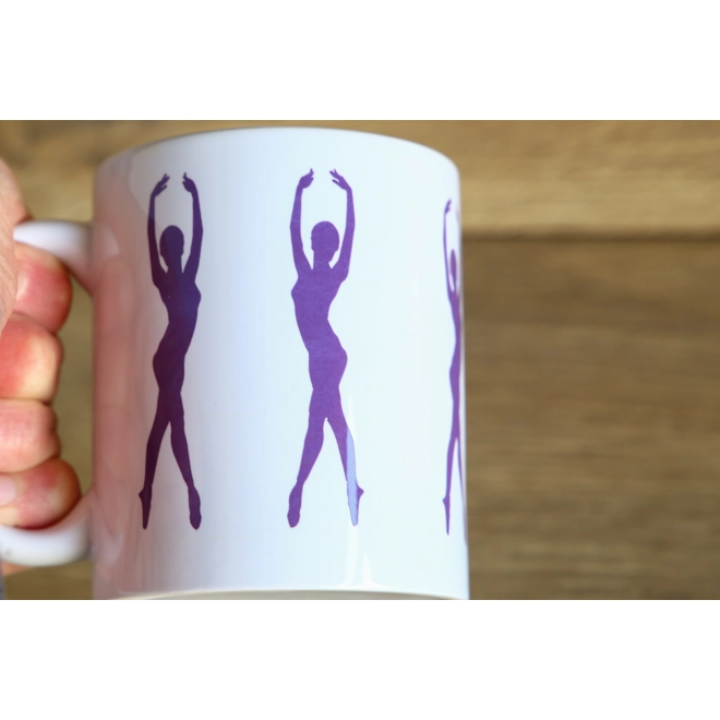 product Image for Printed Ceramic Mug With Dancing Ballerinas Design