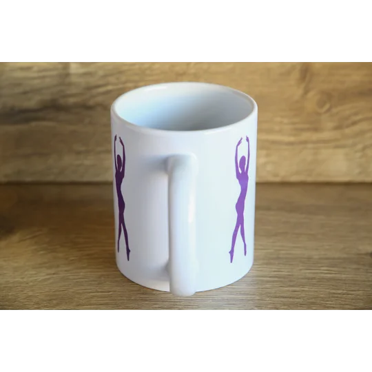 Printed Ceramic Mug With Dancing Ballerinas Design