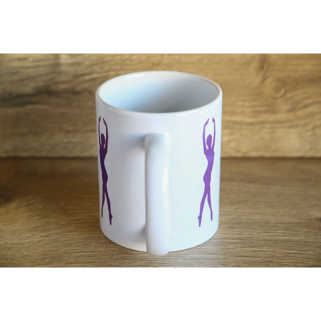 Additional Image for Printed Ceramic Mug With Dancing Ballerinas Design