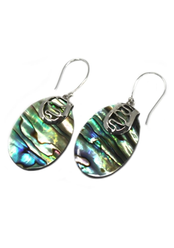 Shell & Silver Earrings..