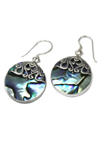 Shell & Silver Earrings..