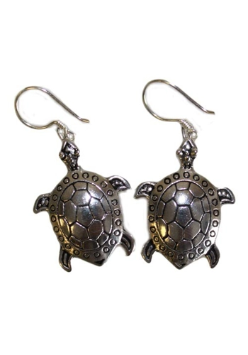 Silver Earrings - Turtles