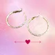 Gold Summer Twist Hoop Earrings - Small