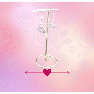 Heart Infinity Earrings
