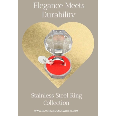 Simple Style Stainless Steel Ring Size 17