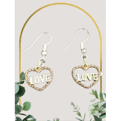 LOVE Heart Earrings
