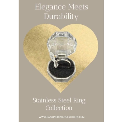 Simple Style Stainless Steel Ring Size 19 Simple Style Stainless Steel Ring Size 19