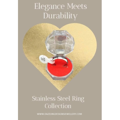 Simple Style Stainless Steel Ring Size 20