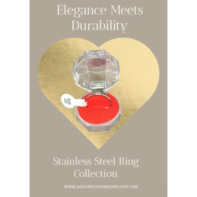 Simple Style Stainless Steel Ring Size 20 Simple Style Stainless Steel Ring Size 20