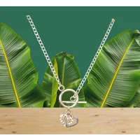 2 Hearts, 1 Sparkle Lariat Necklace