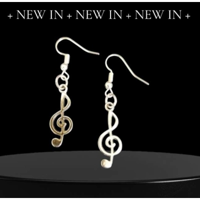 Music Treble Clef Earrings Music Treble Clef Earrings