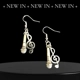 Microphone & Treble Clef Earrings