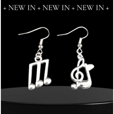 'Triplet' Music Earrings