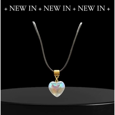 Iridescent Heart Moonstone Necklace Iridescent Heart Moonstone Necklace