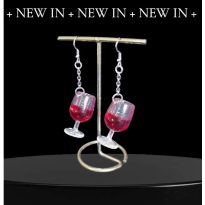 Wine Glass Earrings Wine Glass Earrings