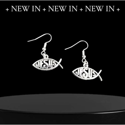 JESUS Fish Earrings JESUS Fish Earrings