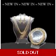 Two Hearts, One Love Parure with Bracelet - Gold