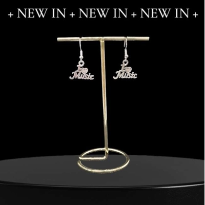 I Love Music Earrings I Love Music Earrings