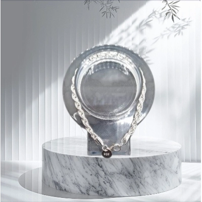 Silver Rope Chain 925 Bracelet