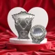 Silver Heart Treasures Parure with Bracelet