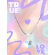 Clear Heart Stone Necklace