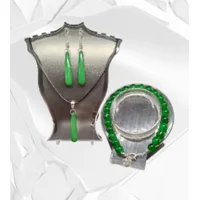 Emerald Glow Glass Jade Parure [F..