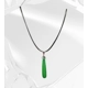 Emerald Glow Glass Jade Necklace