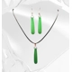 Emerald Glow Glass Jade Parure
