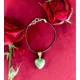 Jade Heart Stone Bracelet