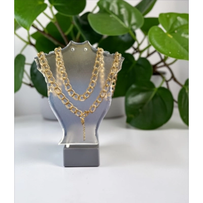 Gold Cubin Chain Necklace
