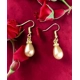 Golden Serenity Teardrop Earrings