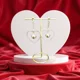 Three times the LOVE Studded Earrings