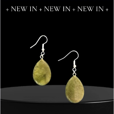 Green Stone Earrings