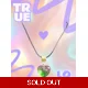 Green Gradient Heart Stone Necklace