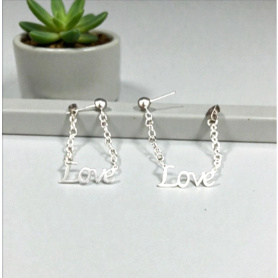 'LOVE' Studded Earrings