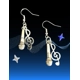 Microphone & Treble Clef Earrings