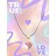 Rose Gradient Heart Stone Necklace