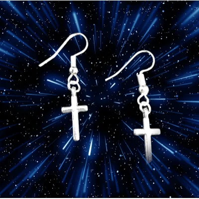 Plain Cross Earrings