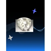 Music Symbol Cubic Zirconia Ring
