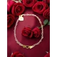 Three Hearts Charm Bracelet