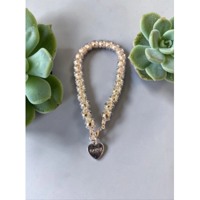 Torus Flower Bead Bracelet