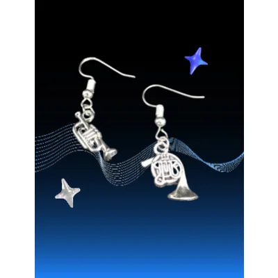 Trombone and Trumpet Earrings