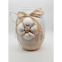 Beige Shell Vase