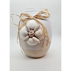 Beige Shell Vase