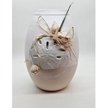 Beige Shell Vase
