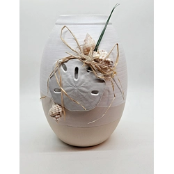 Beige Shell Vase