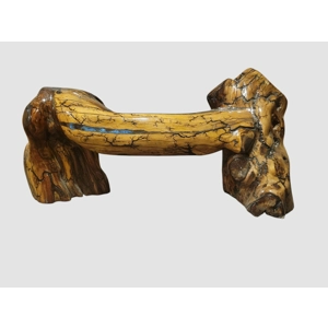 Live Edge, fractal burnt, natural bench.