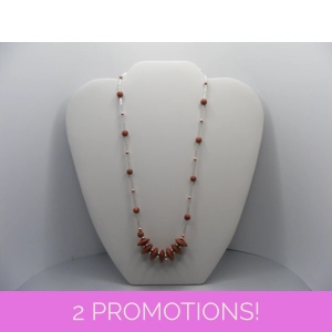 Goldstone necklace set